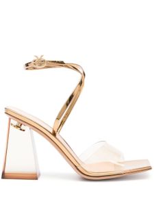 Gianvito Rossi sandales Cosmic Sandal 90 mm en cuir - Or