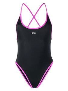 GCDS maillot de bain à dos ouvert - Noir