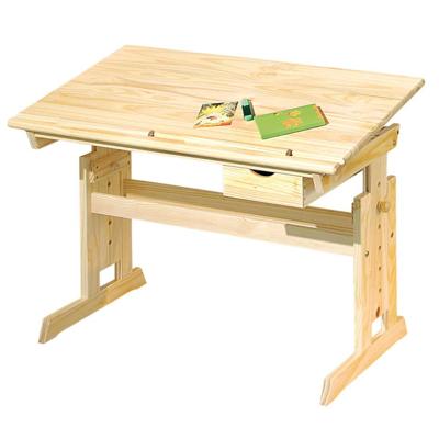 Leen Bakker - Kinderbureau Julia - Licht Grenenkleur - 55x109x63 Cm - Hout - Bruin