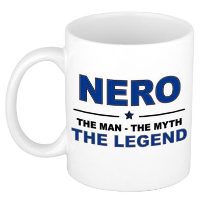 Nero cadeau mok - man myth legend - naam koffiemok - 300 ml - collega - vaderdag