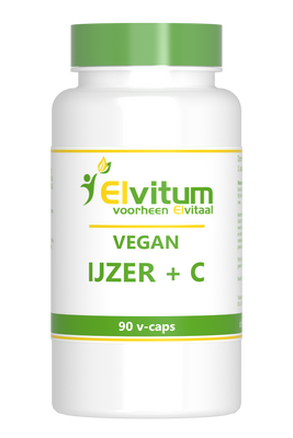 Elvitum Vegan IJzer + C Capsules