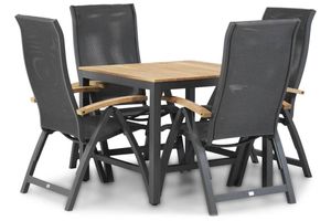 Presto Tarenta teak/Mazzarino 90 cm dining tuinset 5-delig