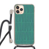 Swirls: iPhone 11 Pro Max Transparant Hoesje met koord