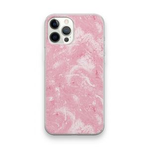 Abstract Painting Pink: iPhone 12 Pro Max Transparant Hoesje