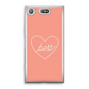 Best heart: Sony Xperia XZ1 Compact Transparant Hoesje