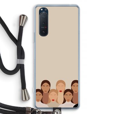 Girls girls girls: Sony Xperia 5 II Transparant Hoesje met koord