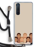 Girls girls girls: Sony Xperia 5 II Transparant Hoesje met koord