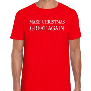 Make Christmas great again Kerst t-shirt / Kerst outfit rood voor heren