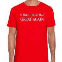 Make Christmas great again Kerst t-shirt / Kerst outfit rood voor heren - thumbnail