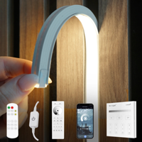Led strip in flexibel wit inbouwprofiel | helder wit | 1 meter set Led strip in flexibel wit inbouwprofiel | helder wit | 1 meter set