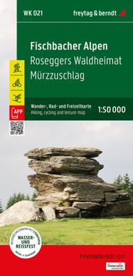 Fietskaart - Wandelkaart 021 Fischbacher Alpen - Roseggers Waldheimat | Freytag & Berndt