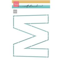Marianne Design • craft stencil m-letter
