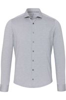 Pure Functional Slim Fit Jersey shirt grijs, Effen - thumbnail