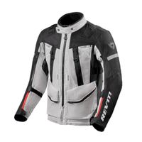 REV'IT! Sand 4 H2O Jacket, Textiel motorjas heren, Zilver Zwart