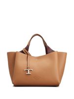 Tod's sac porté épaule à logo imprimé - Marron - thumbnail