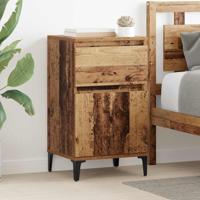 Nachtkastje 2 pcs Oud hout 40 x 35 x 70 cm Bewerkt hout