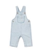 HEMA Babytuinbroek Strepen Denim (denim)