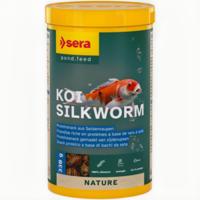 Sera Koi Nature Zijderupsen Voer - 330g, Natuurlijke Eiwitrijke Snack voor Groei en Kleur van Koi