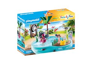 Playmobil® Family Fun 70610 leuk zwembad met watersplash