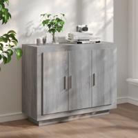 Dressoir 92x35x75 cm bewerkt hout grijs sonoma eikenkleurig