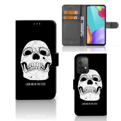 Telefoonhoesje met Naam Samsung Galaxy A52 Skull Eyes Telefoonhoesje met Naam Samsung Galaxy A52 Skull Eyes