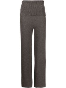 Off-White pantalon en maille Languid à coupe droite - Gris