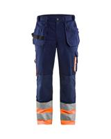 Blåkläder Werkbroek High-Vis 15291860 | Marineblauw/Oranje | Maat 62 - 7330509353660