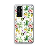 Gele kuif: Huawei P40 Transparant Hoesje