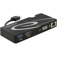 DeLOCK DeLOCK Adapter USB 3.0 > HDMI / VGA + Gigabit LAN + USB 3