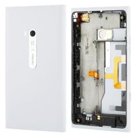 Huisvesting batterij terug Bedek met zijde knop Flex kabel voor Nokia Lumia 900(White)