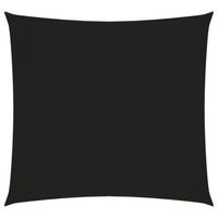 vidaXL Zonnescherm vierkant 5x5 m oxford stof zwart - thumbnail