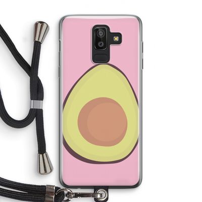 Avocado: Samsung Galaxy J8 (2018) Transparant Hoesje met koord