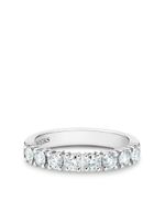 DE BEERS bague d'éternité DB Classic en platine pavée de diamants - Argent