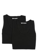 Palm Angels cotton tank top (pack of two) - Noir