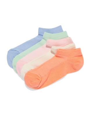 HEMA Dames Enkelsokken Mesh - 5 Paar Multicolor (multicolor)