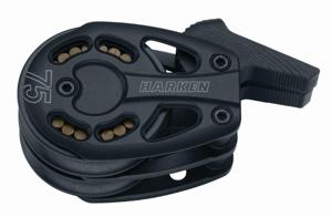 Harken 75mm Black Magic 2-schijfs Voetblok Met Stopper Default