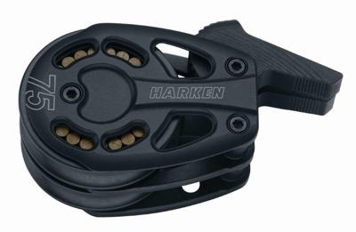 Harken 75mm Black Magic 2-schijfs Voetblok Met Stopper Default