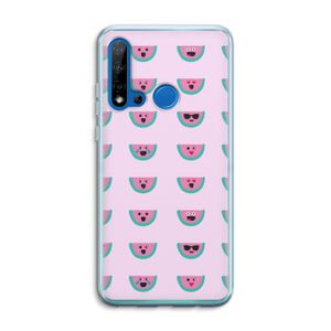 Smiley watermeloenprint: Huawei P20 Lite (2019) Transparant Hoesje