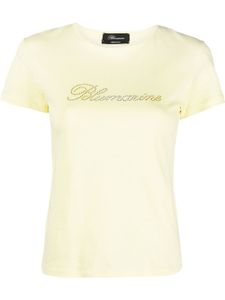 Blumarine t-shirt à logo imprimé - Jaune