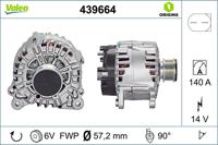 Dynamo / Alternator NEW ORIGINAL PART VALEO, Spanning (Volt)14V, u.a. für VW, Seat, Skoda, Audi, Ford, Jeep, Dodge, Chrysler