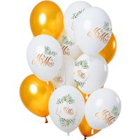 Ballonnen Bruiloft 'Mr & Mrs' Premium (12st)
