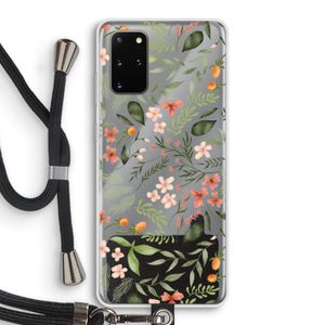 Sweet little flowers: Samsung Galaxy S20 Plus Transparant Hoesje met koord