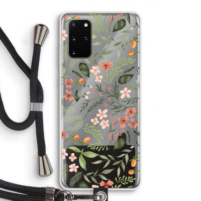 Sweet little flowers: Samsung Galaxy S20 Plus Transparant Hoesje met koord