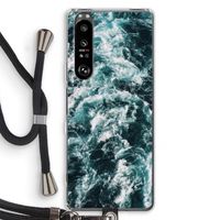 Zee golf: Sony Xperia 1 III Transparant Hoesje met koord