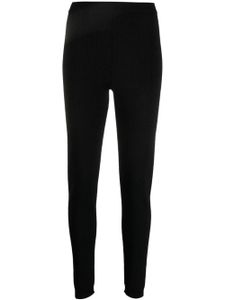 Moschino legging à motif monogrammé - Noir