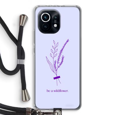 Be a wildflower: Xiaomi Mi 11 Transparant Hoesje met koord