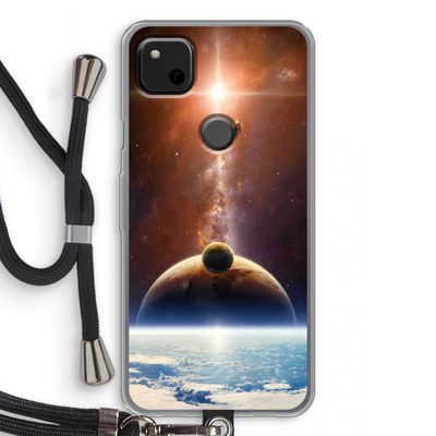 Omicron 2019: Pixel 4a Transparant Hoesje met koord