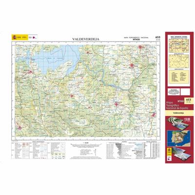 Topografische kaart 653 MT50 Valdeverdeja | CNIG - Instituto Geográfico Nacional1