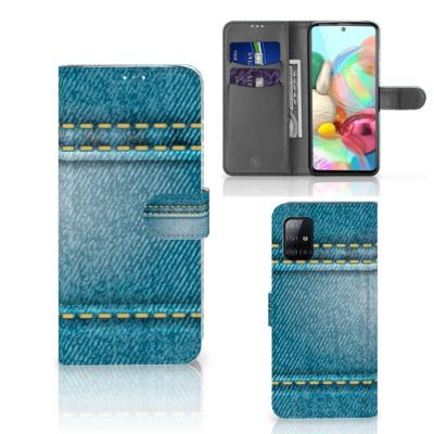 Samsung Galaxy A71 | Wallet Case | met Pasjes | Jeans