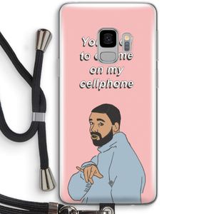 Hotline bling: Samsung Galaxy S9 Transparant Hoesje met koord